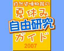 大阪市立自然史博物館の夏休み自由研究ガイド2007